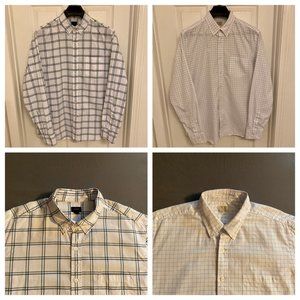 2x J. Crew Button-Down Dress/Work Shirts (LG)